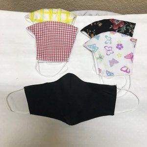 5 for $20 Face Masks lot cotton elastic homemade